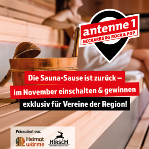 HEISS...! Das ist die antenne 1 Neckarburg Rock & Pop Sauna-Sause!